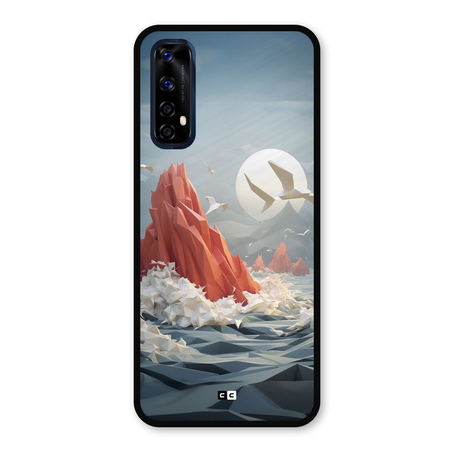 Three Dimension Sea Metal Back Case for Realme 7