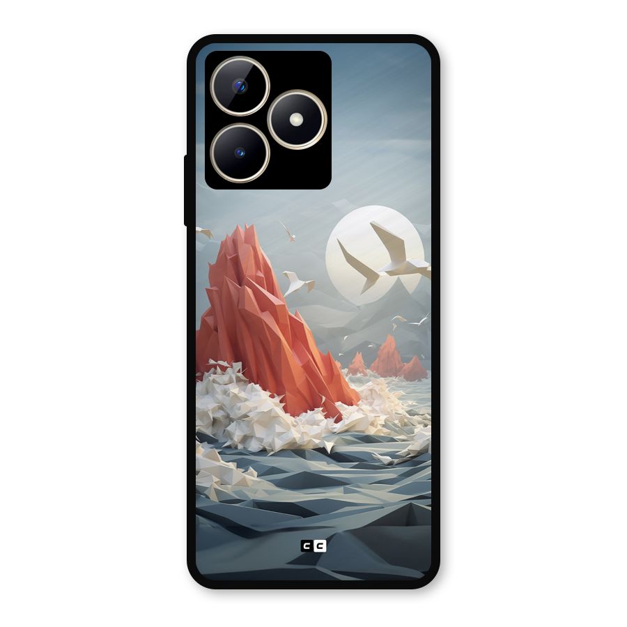 Three Dimension Sea Metal Back Case for Realme C53