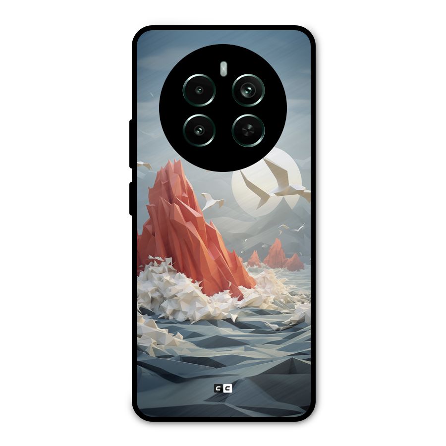 Three Dimension Sea Metal Back Case for Realme Narzo 70 Pro