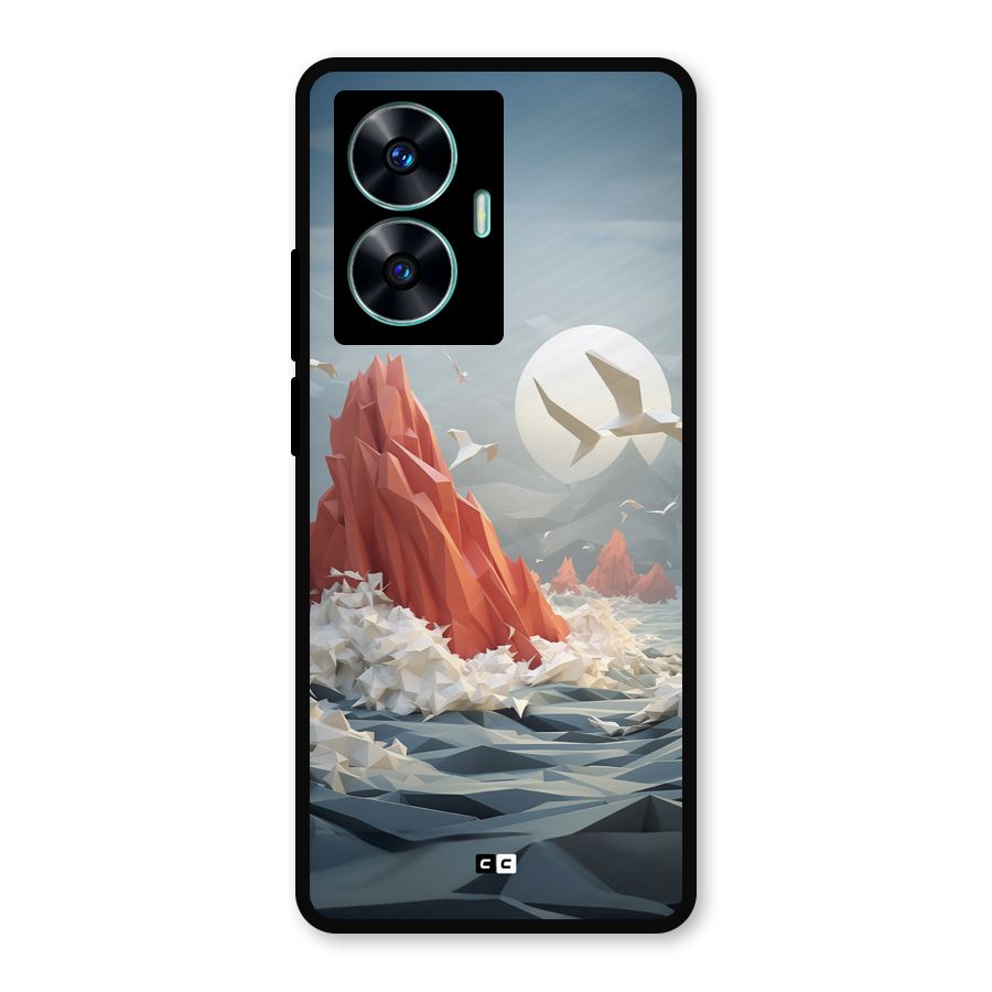 Three Dimension Sea Metal Back Case for Realme Narzo N55