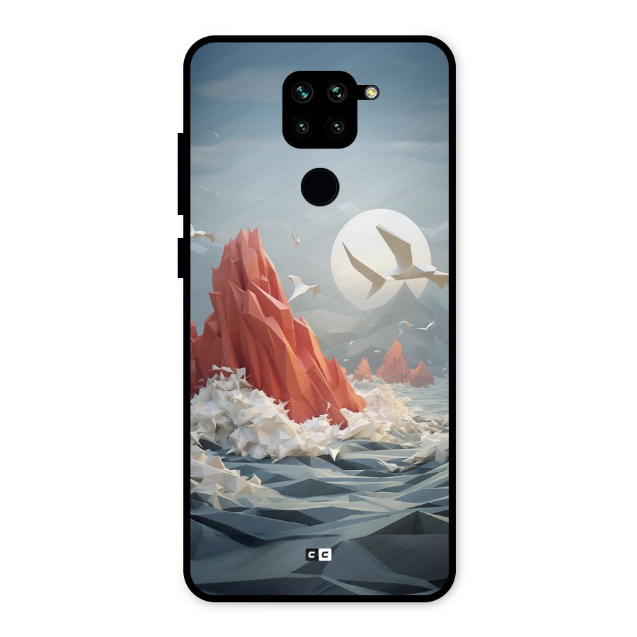 Three Dimension Sea Metal Back Case for Redmi Note 9