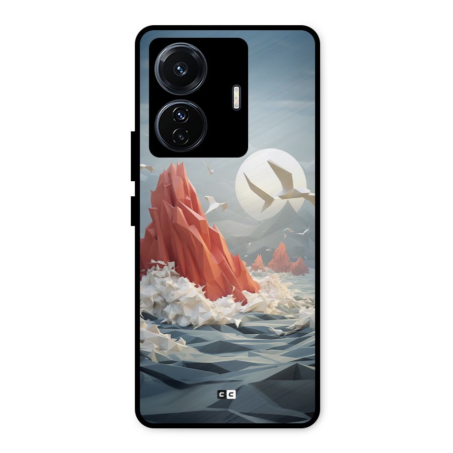 Three Dimension Sea Metal Back Case for Vivo T1 Pro