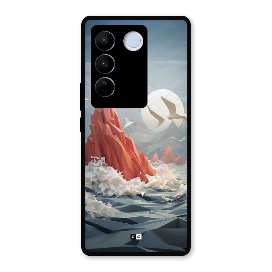 Three Dimension Sea Metal Back Case for Vivo V27