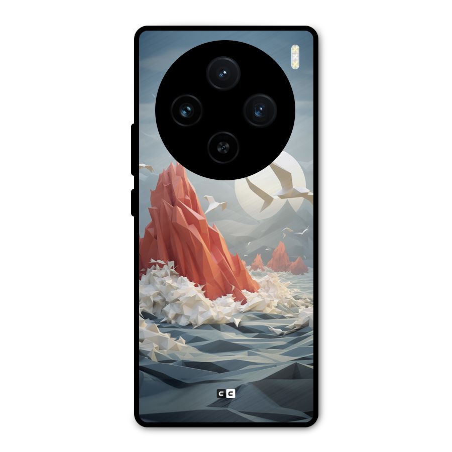 Three Dimension Sea Metal Back Case for Vivo X100