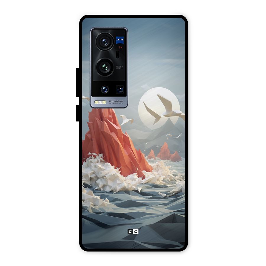 Three Dimension Sea Metal Back Case for Vivo X60 Pro Plus