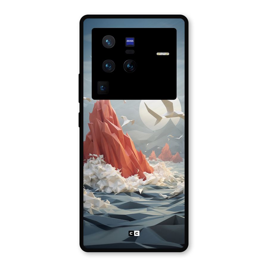 Three Dimension Sea Metal Back Case for Vivo X80 Pro