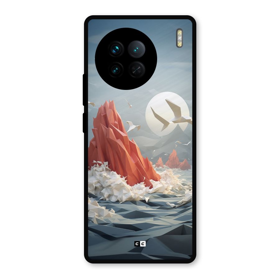 Three Dimension Sea Metal Back Case for Vivo X90