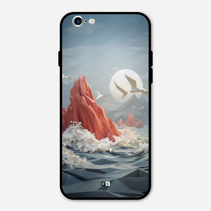 Three Dimension Sea Metal Back Case for iPhone 6 6s