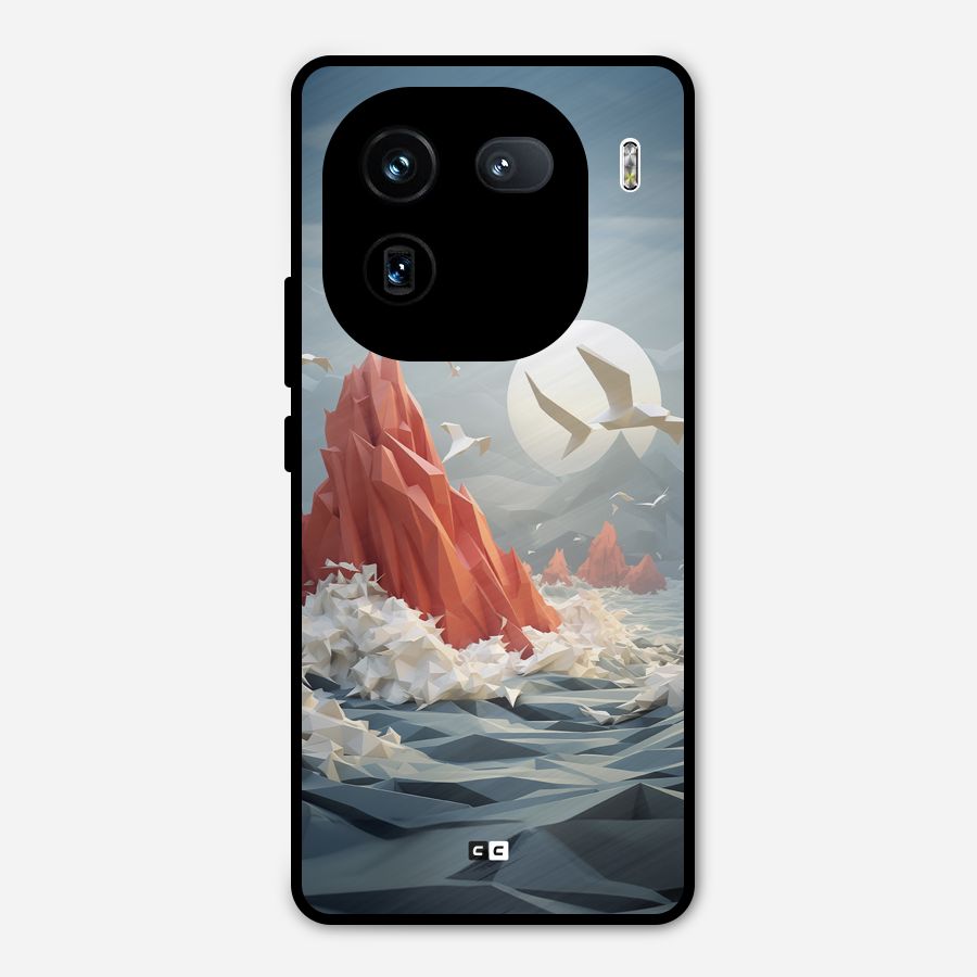 Three Dimension Sea Metal Back Case for iQOO 12