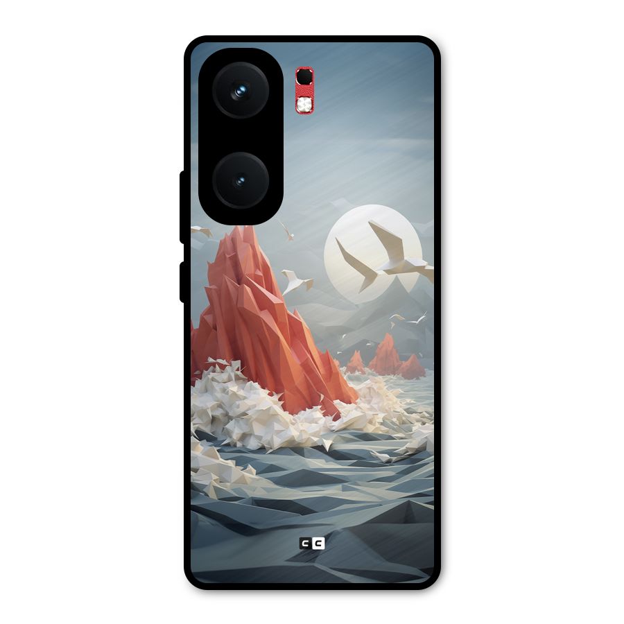 Three Dimension Sea Metal Back Case for iQOO Neo 9 Pro