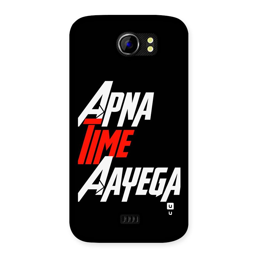 Time Aayega Back Case for Canvas 2 A110