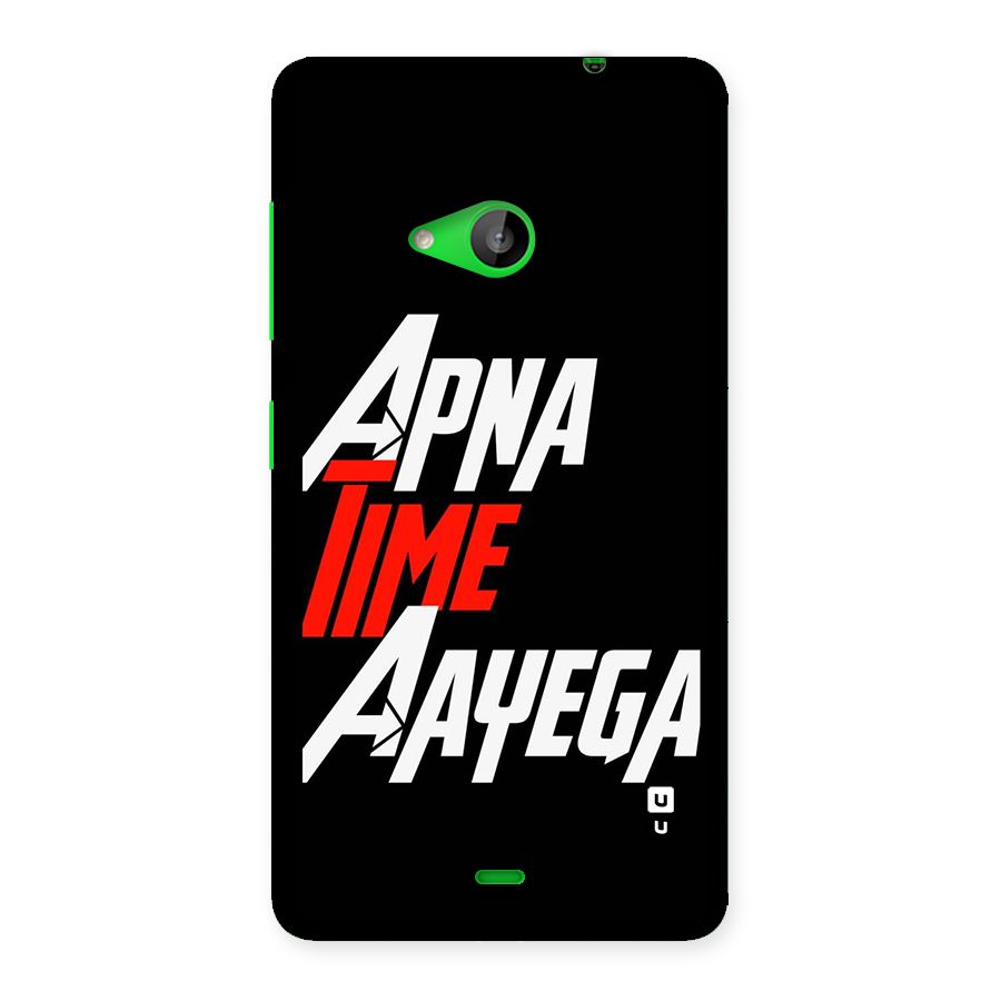Time Aayega Back Case for Lumia 535