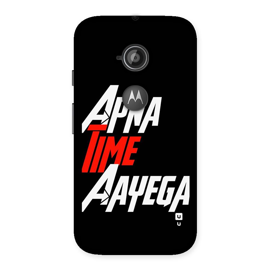 Time Aayega Back Case for Moto E 2nd Gen