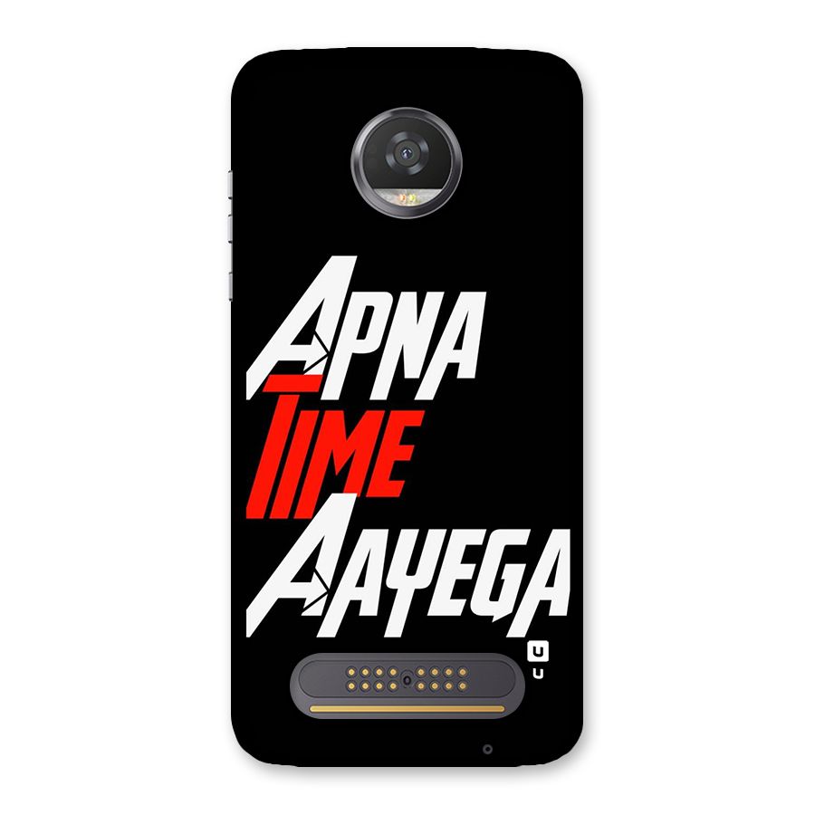 Time Aayega Back Case for Moto Z2 Play