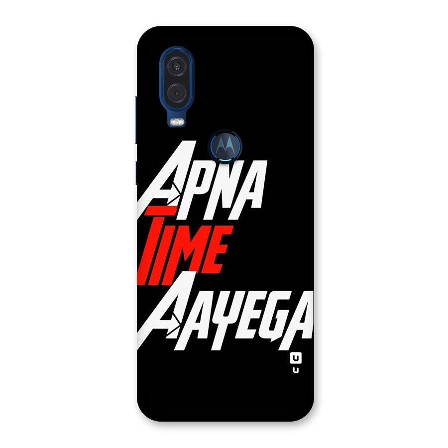 Time Aayega Back Case for Motorola One Vision