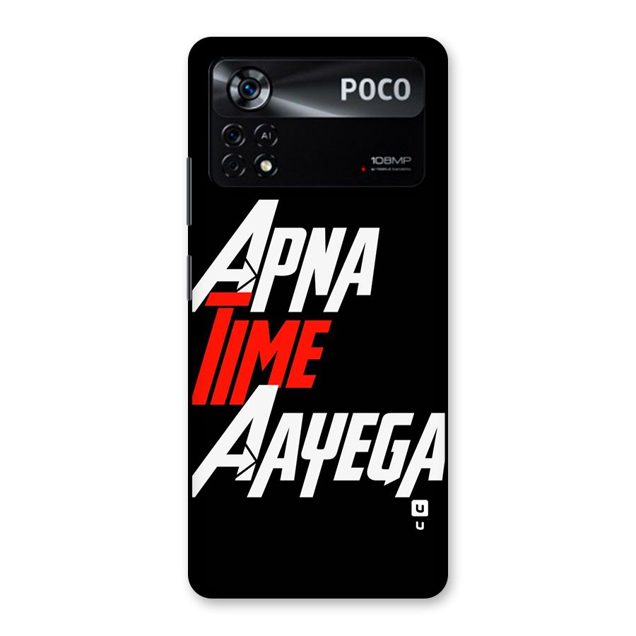 Time Aayega Back Case for Poco X4 Pro 5G