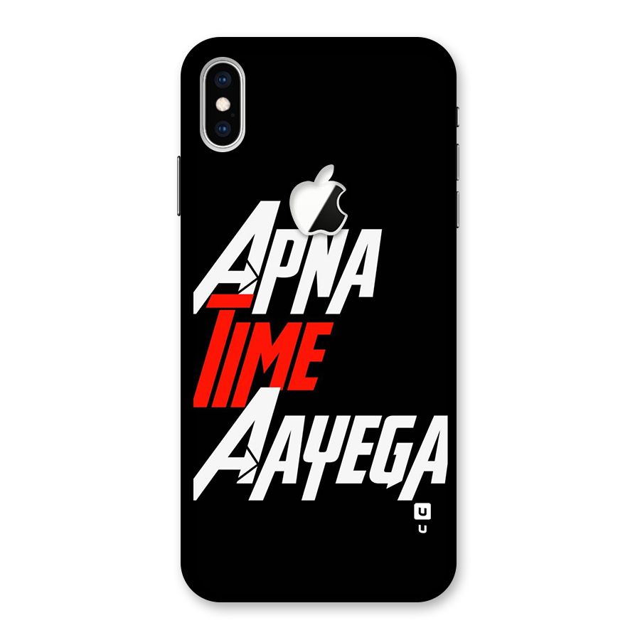 Time Aayega Back Case for iPhone XS Max Apple Cut