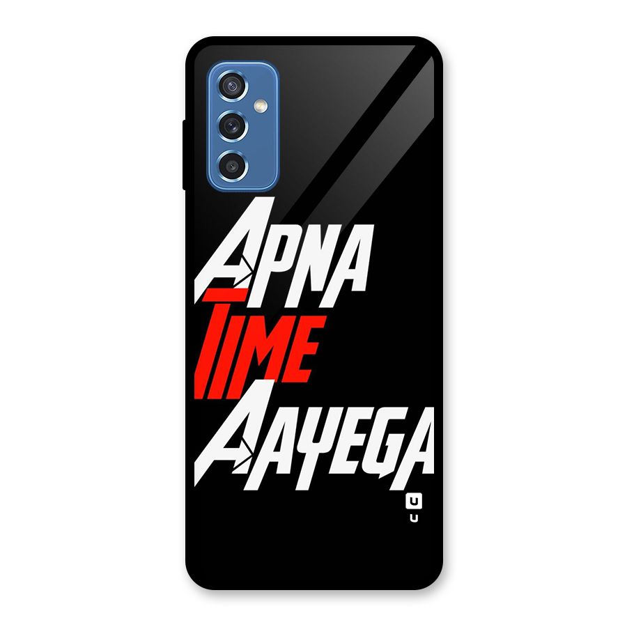 Time Aayega Glass Back Case for Galaxy M52 5G