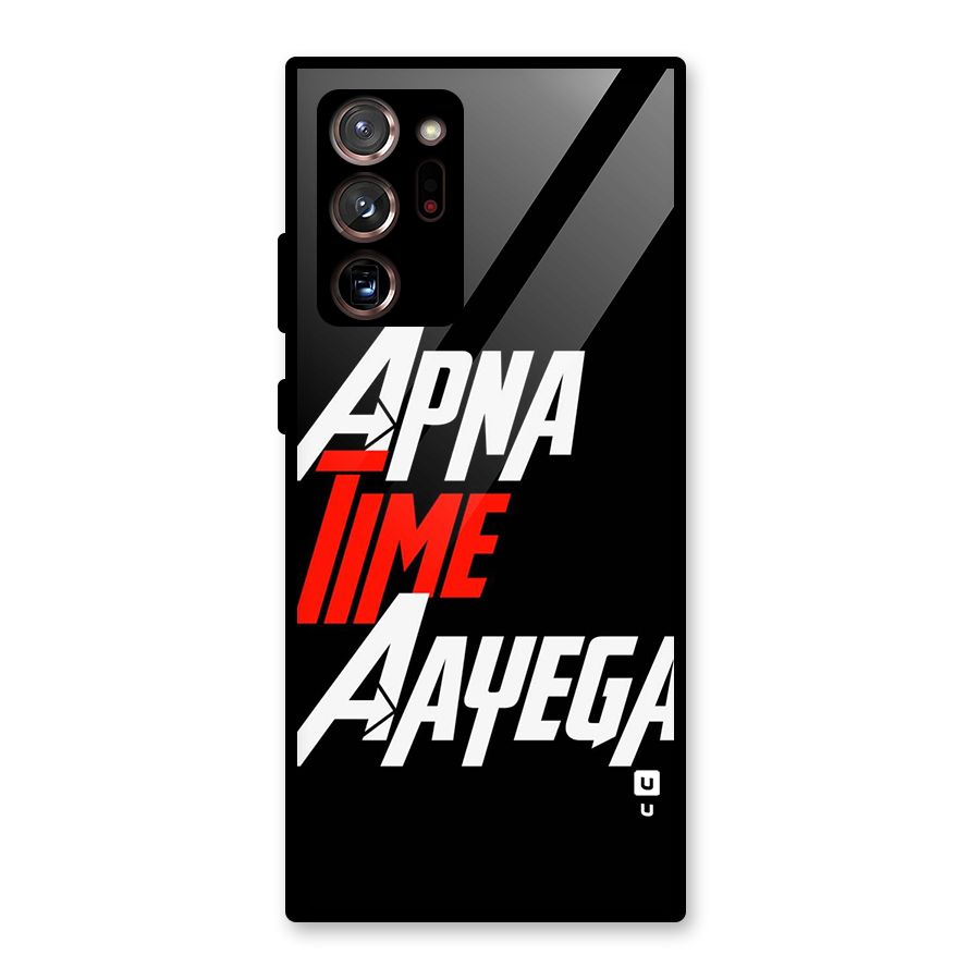 Time Aayega Glass Back Case for Galaxy Note 20 Ultra 5G