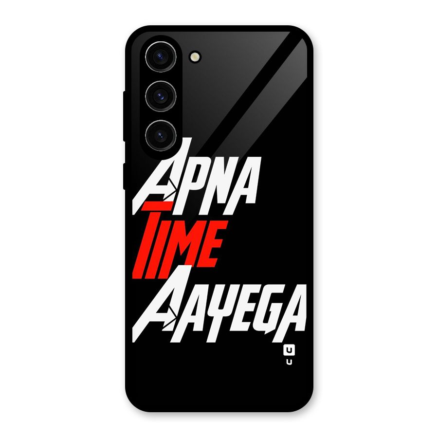 Time Aayega Glass Back Case for Galaxy S23 Plus