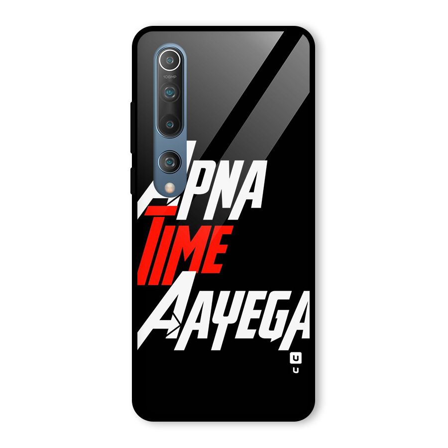 Time Aayega Glass Back Case for Mi 10