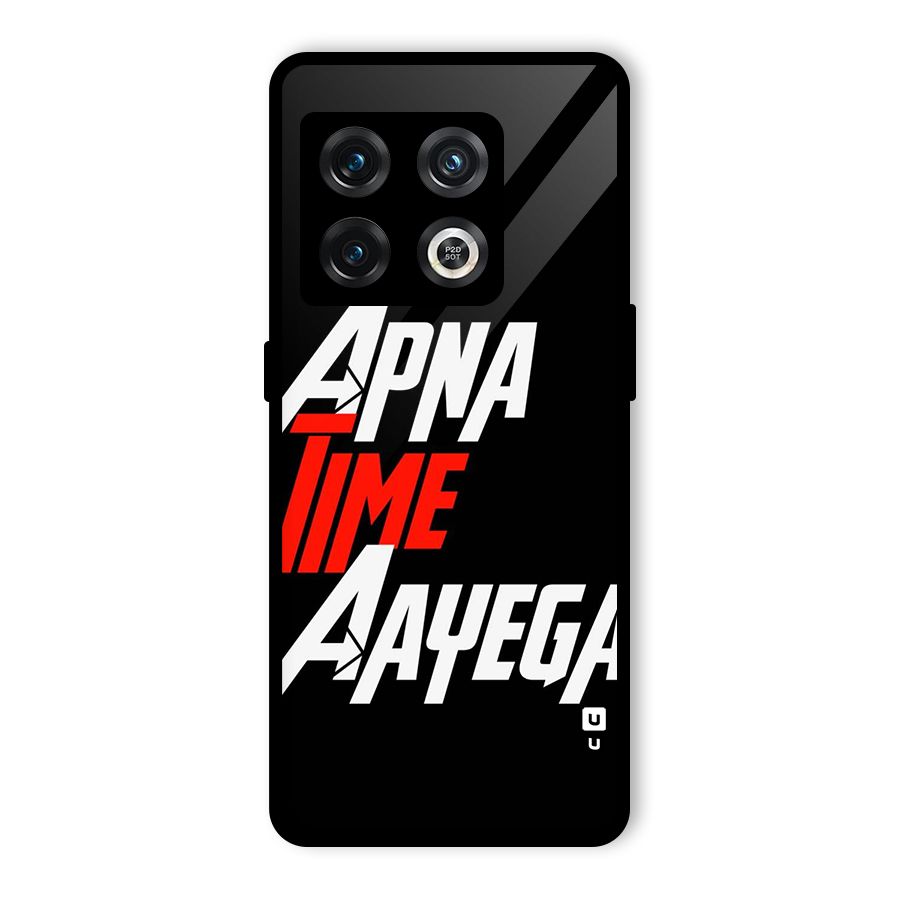 Time Aayega Glass Back Case for OnePlus 10 Pro 5G