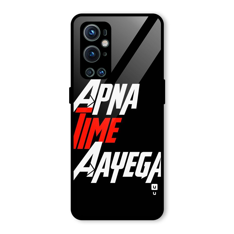 Time Aayega Glass Back Case for OnePlus 9 Pro