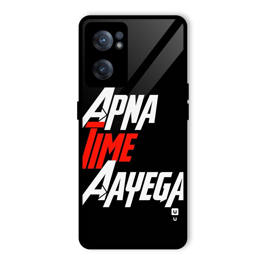 Time Aayega Glass Back Case for OnePlus Nord CE 2 5G