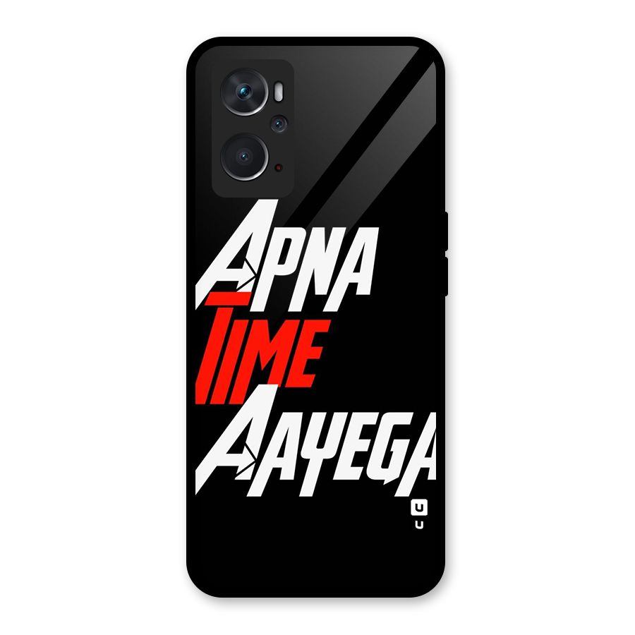 Time Aayega Glass Back Case for Oppo K10 4G