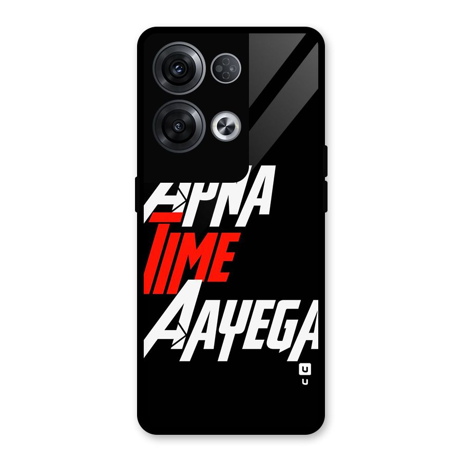 Time Aayega Glass Back Case for Oppo Reno8 Pro 5G