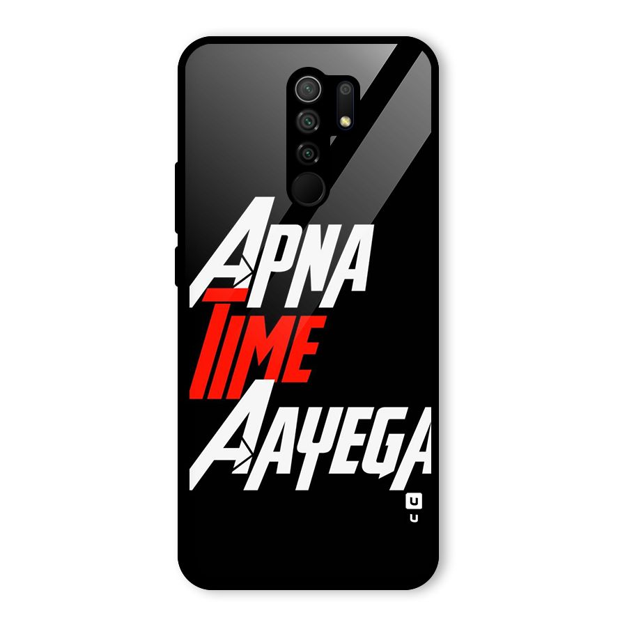 Time Aayega Glass Back Case for Poco M2