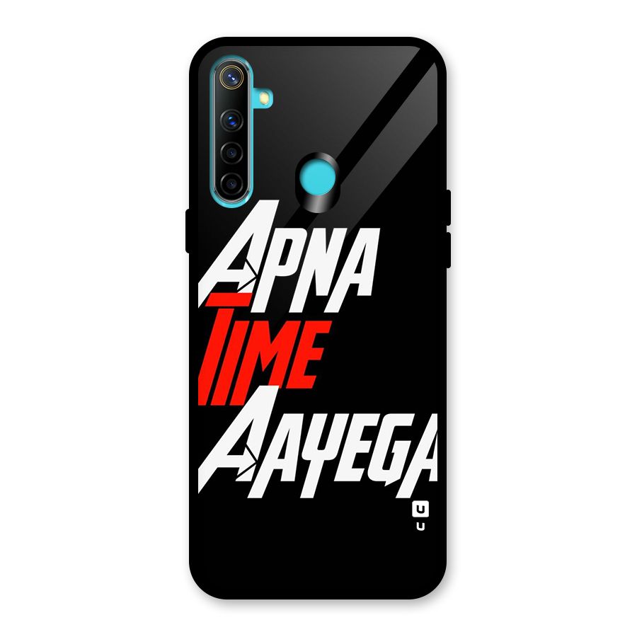 Time Aayega Glass Back Case for Realme 5i