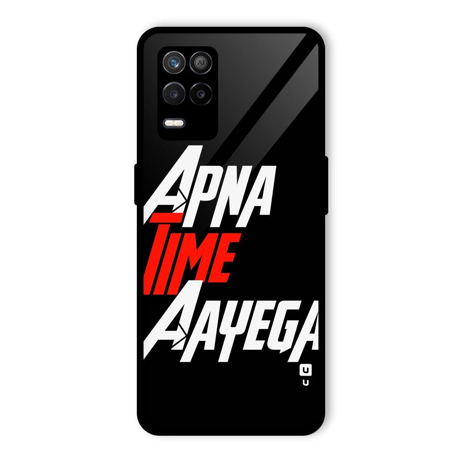 Time Aayega Glass Back Case for Realme 8 5G