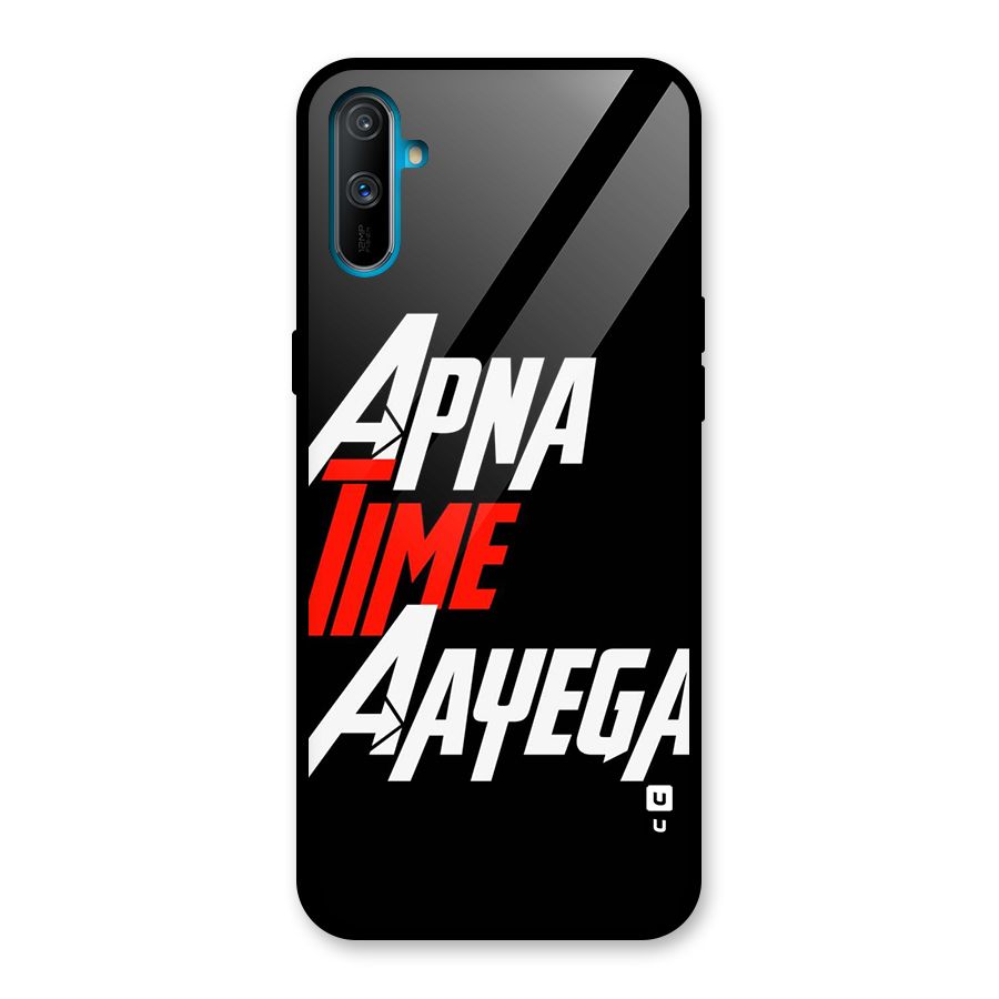 Time Aayega Glass Back Case for Realme C3