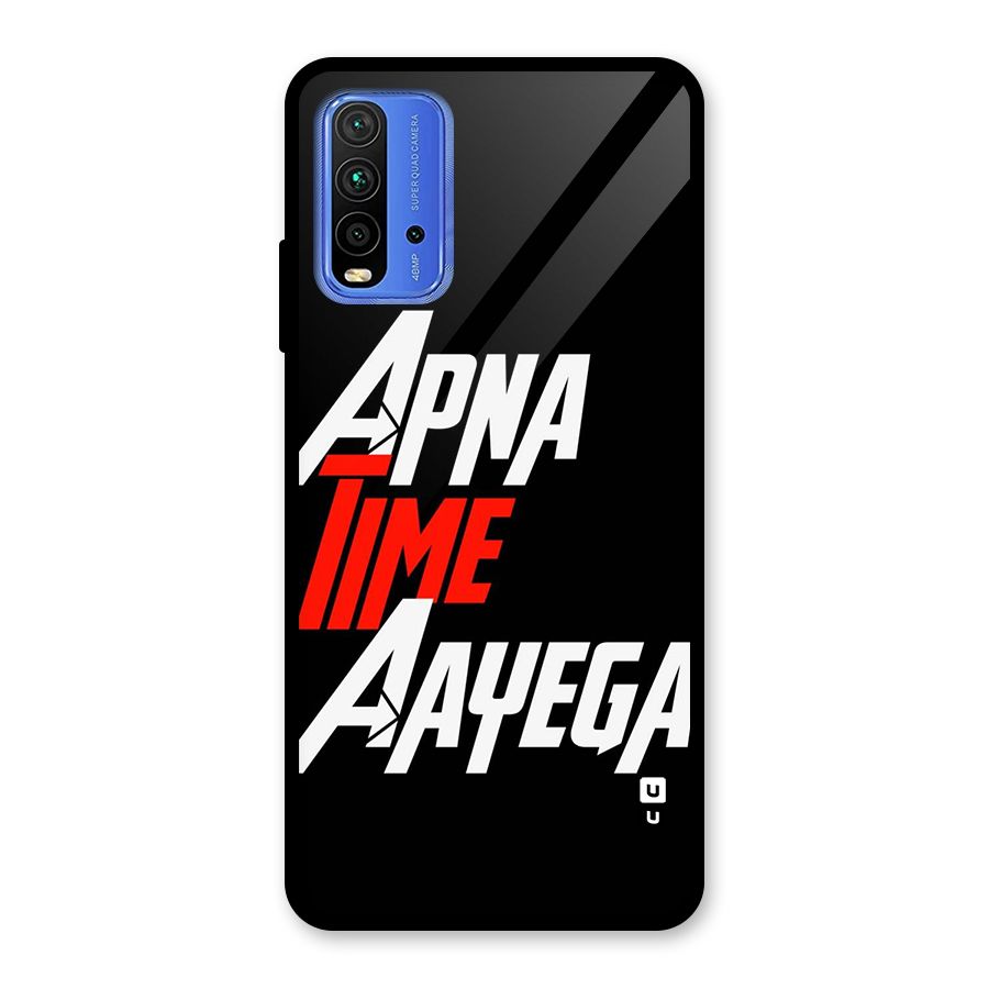 Time Aayega Glass Back Case for Redmi 9 Power