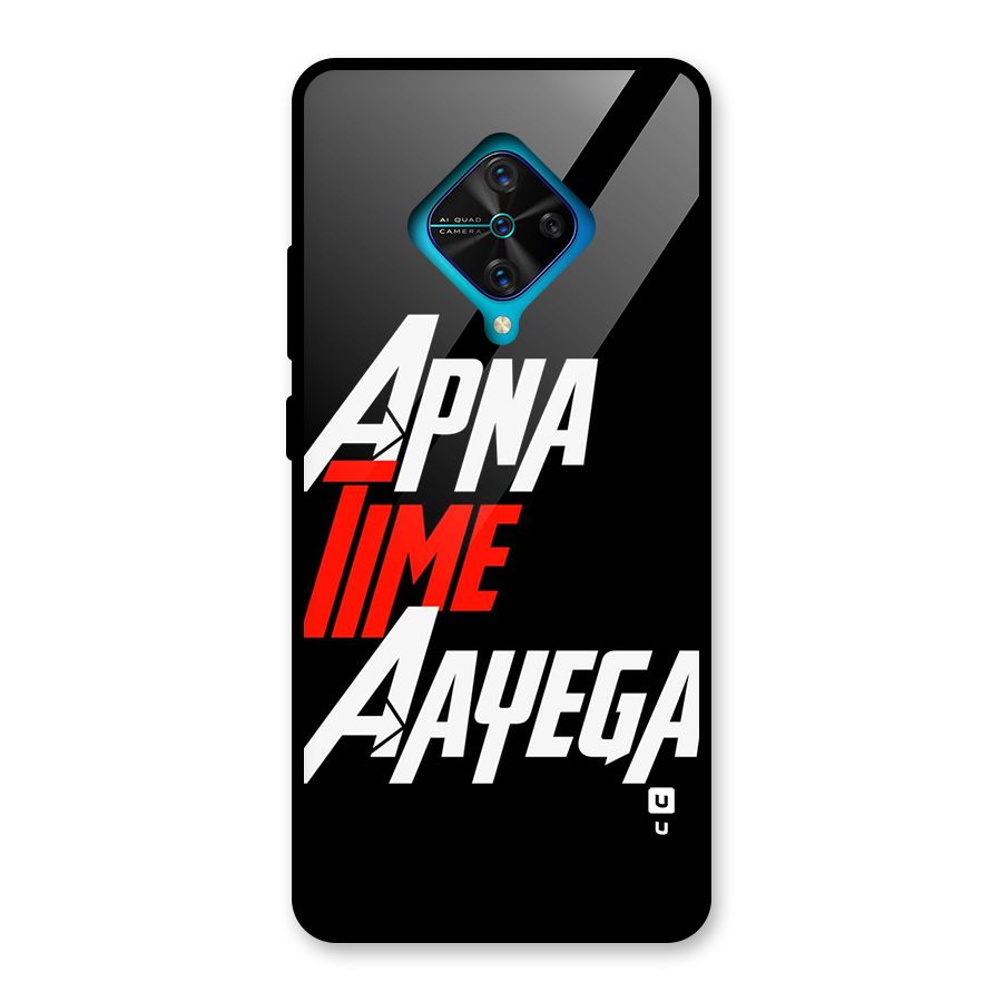 Time Aayega Glass Back Case for Vivo S1 Pro