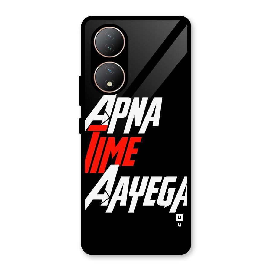 Time Aayega Glass Back Case for Vivo T2
