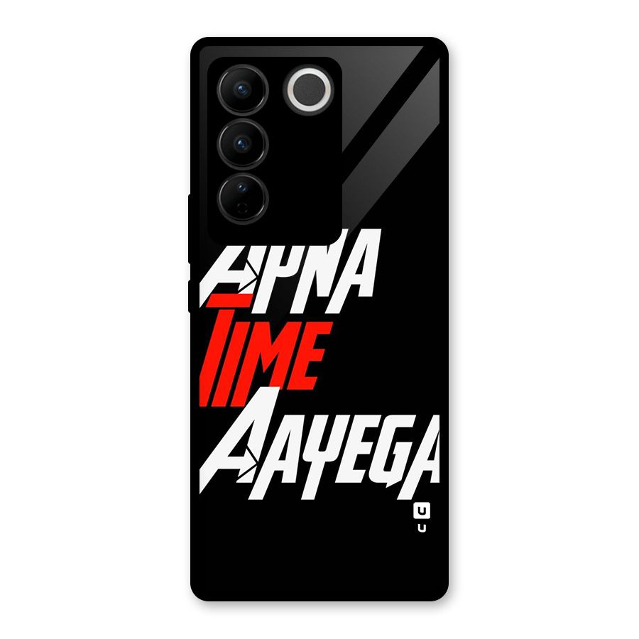 Time Aayega Glass Back Case for Vivo V27