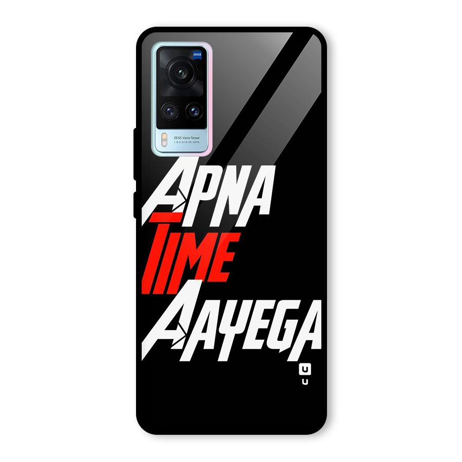 Time Aayega Glass Back Case for Vivo X60