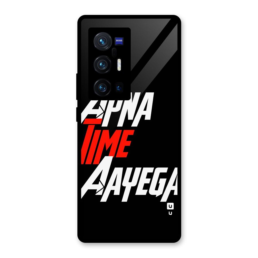 Time Aayega Glass Back Case for Vivo X70 Pro Plus