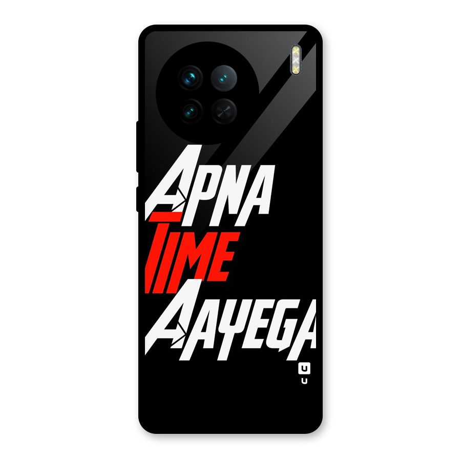 Time Aayega Glass Back Case for Vivo X90
