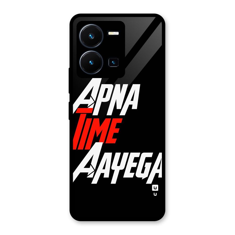 Time Aayega Glass Back Case for Vivo Y35
