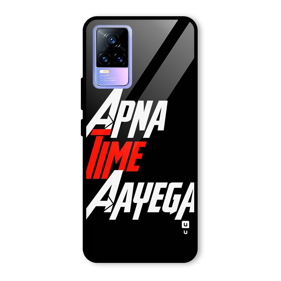 Time Aayega Glass Back Case for Vivo Y73