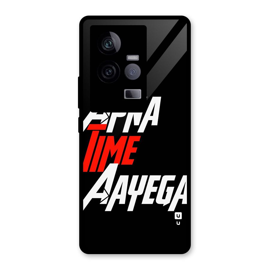 Time Aayega Glass Back Case for Vivo iQOO 11 5G