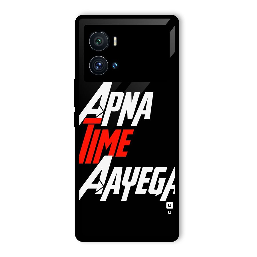 Time Aayega Glass Back Case for Vivo iQOO 9 Pro