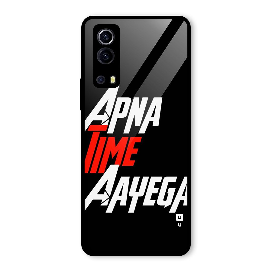 Time Aayega Glass Back Case for Vivo iQOO Z3