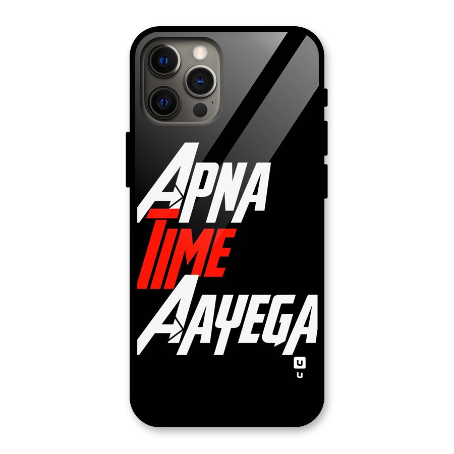 Time Aayega Glass Back Case for iPhone 12 Pro Max