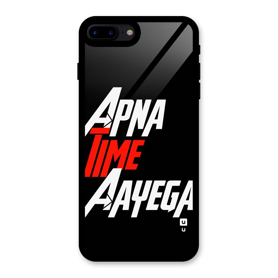 Time Aayega Glass Back Case for iPhone 7 Plus