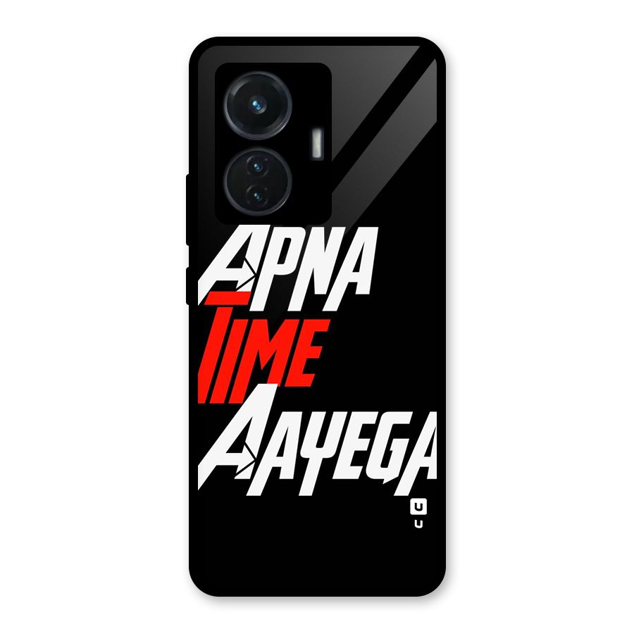 Time Aayega Glass Back Case for iQOO Z6 44W