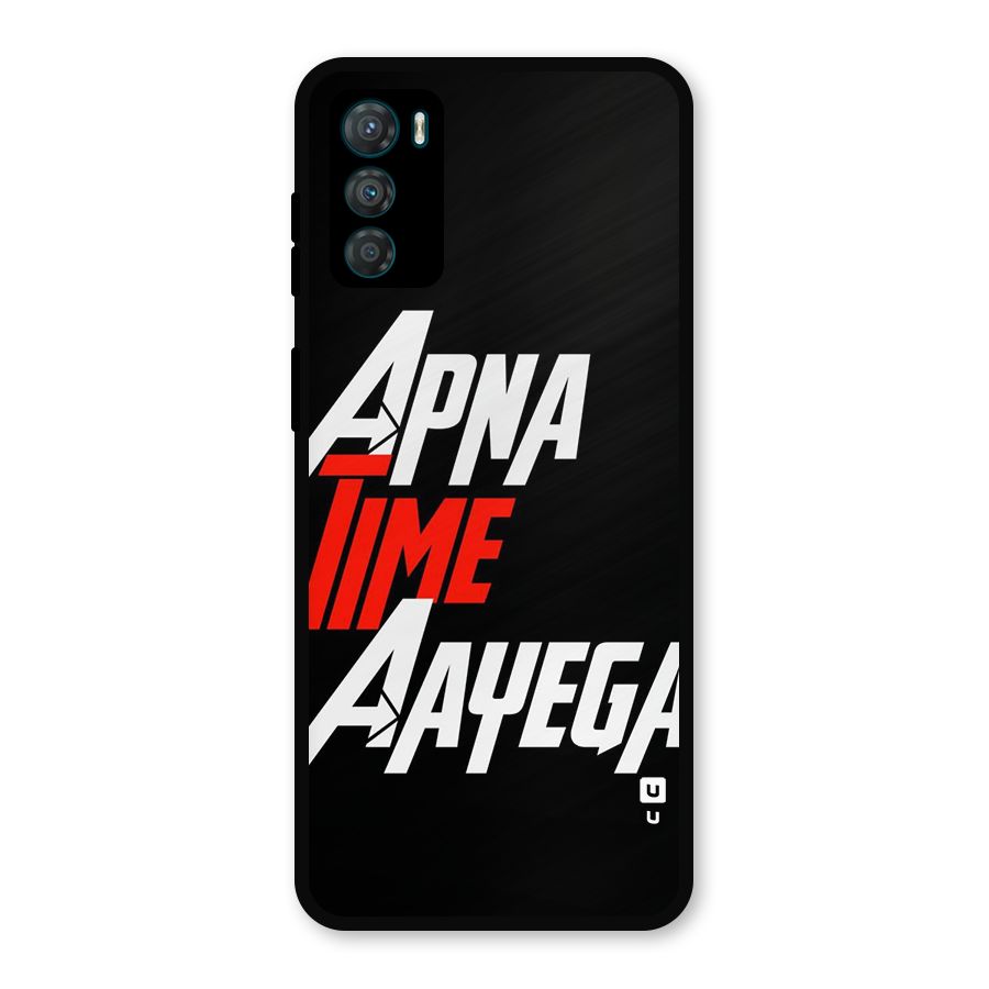 Time Aayega Metal Back Case for Moto G42